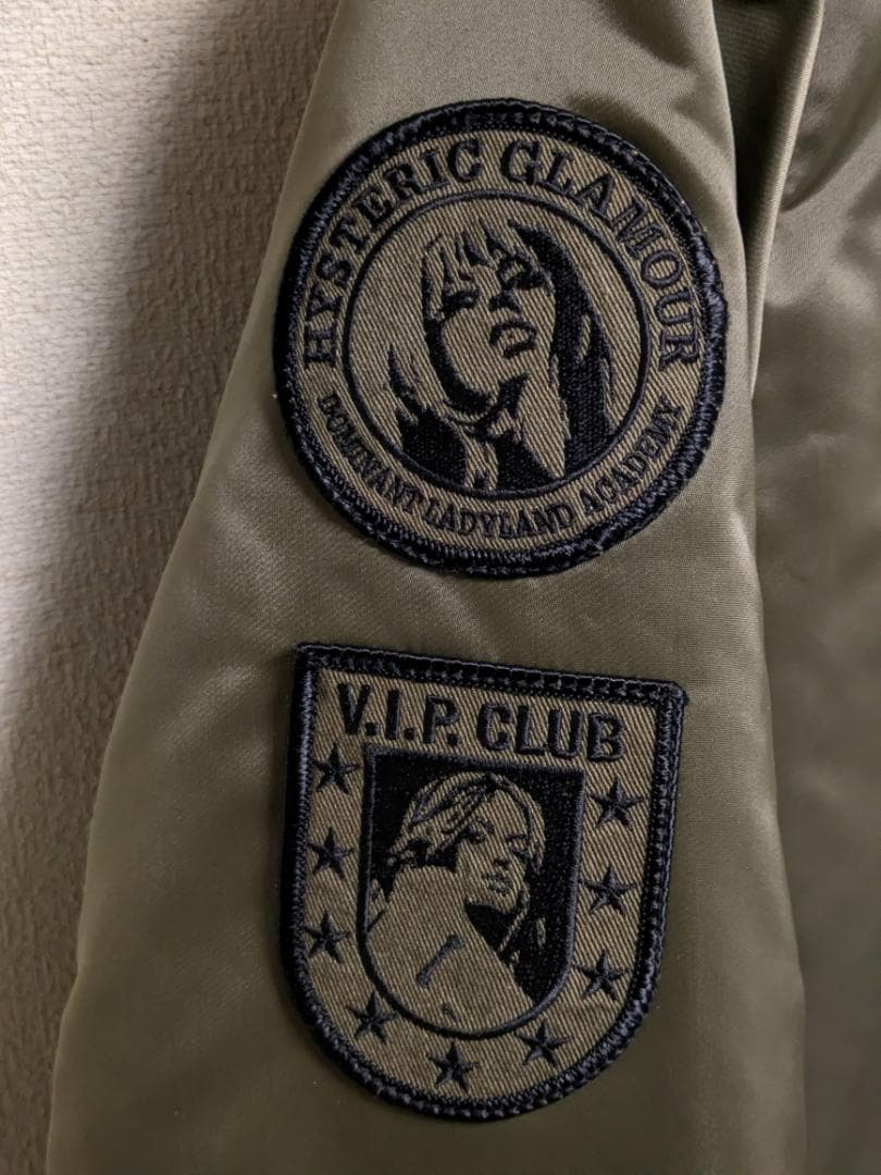 ヒステリックグラマー 刺繍ワッペン N3B プリマロフト N-3B