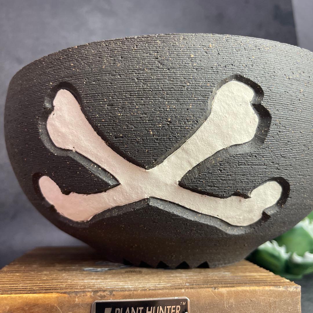 MAX サイズ　狩人 PLANT HUNTER オリジナル作品　植木鉢 陶器