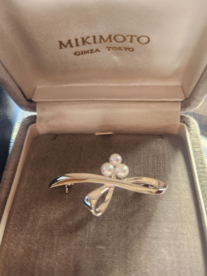 MIKIMOTO　パール　ブローチ　　　　 シルバー