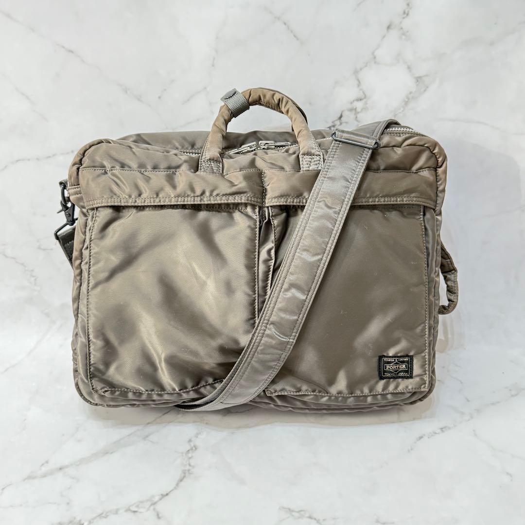 H*N様 PORTER ポーター タンカー 3wayブリーフケース シルバーグレ