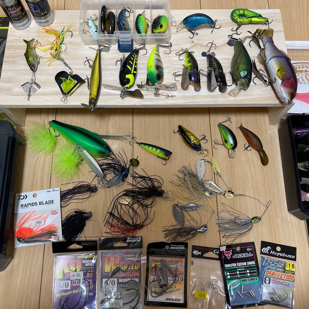 バス釣り引退セット　ルアー&ワーム