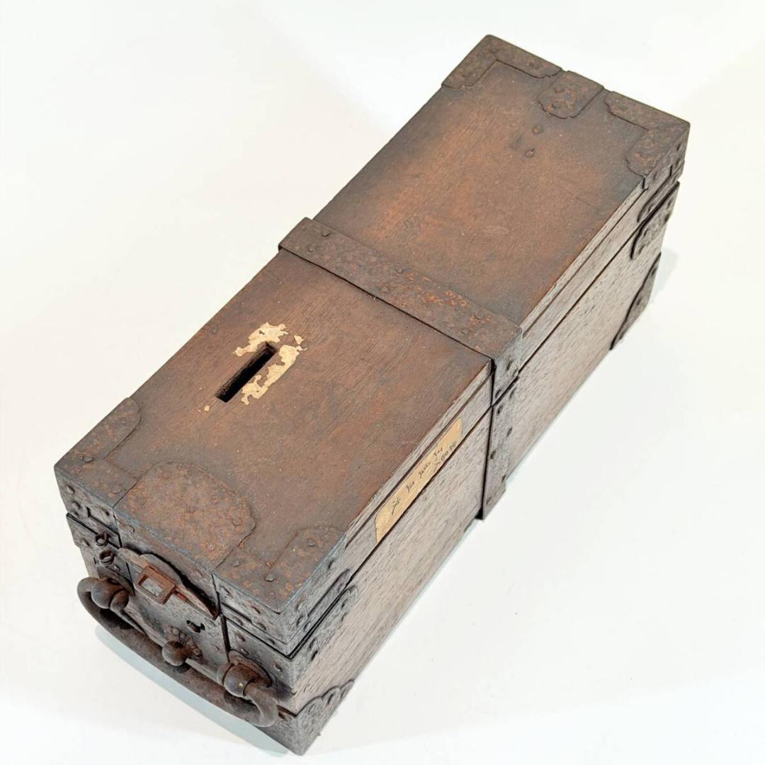 甲AK142　時代物　送料無料　即購入可能　スピード発送　銭箱　銭函