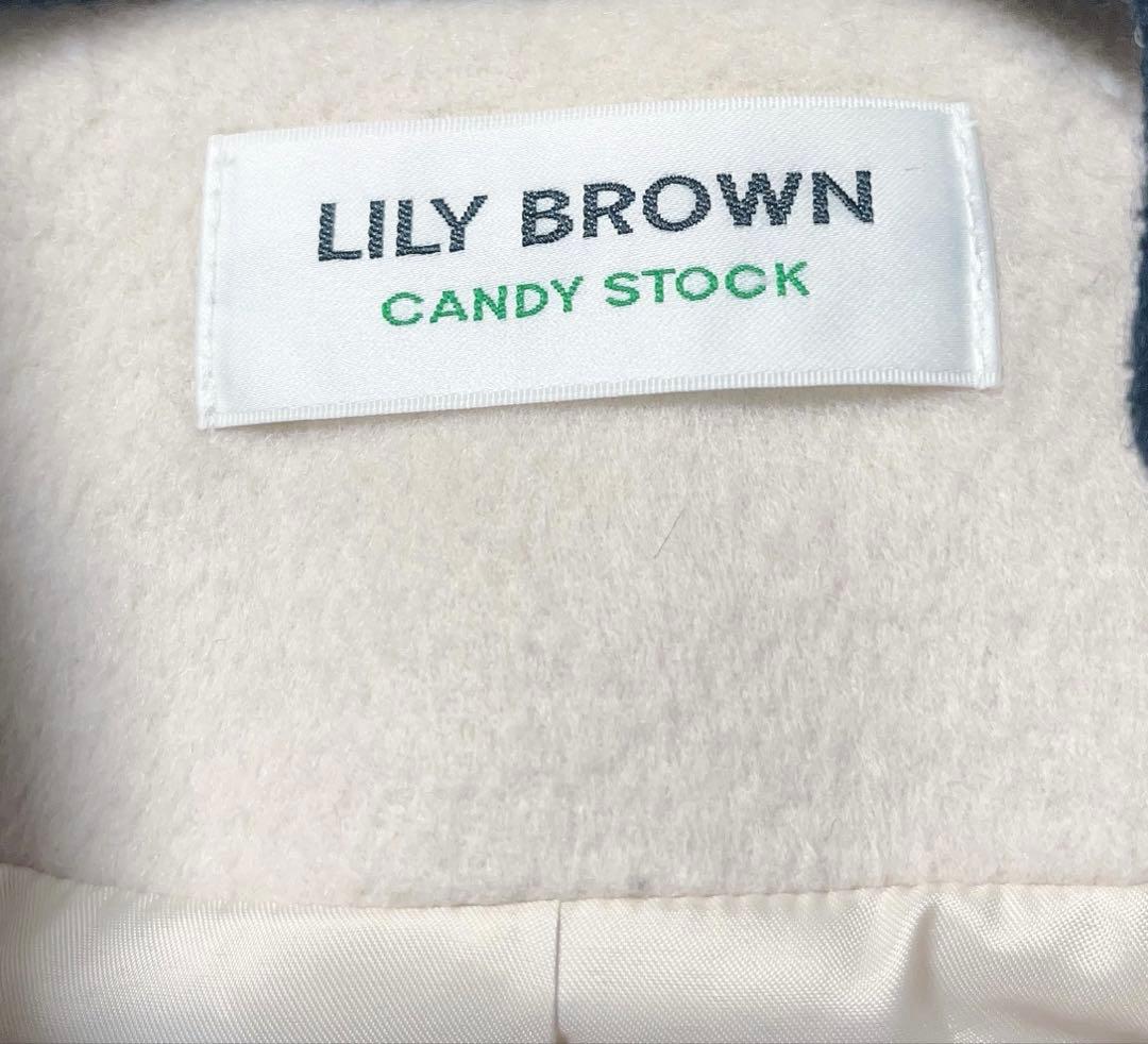 [L.B CANDY STOCK]Aラインビジューリボンコート♡リリーブラウン