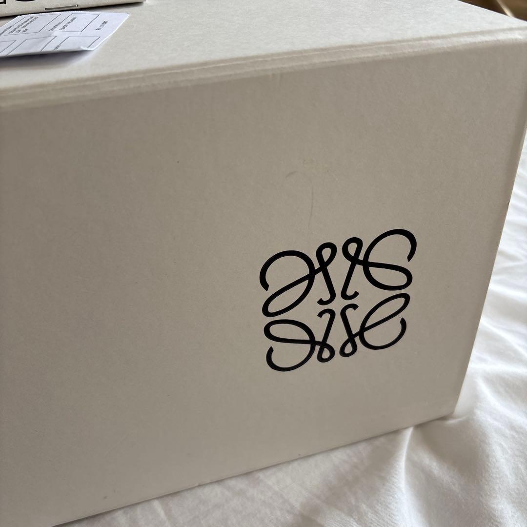 LOEWE かごバッグ ストロー レザースモール