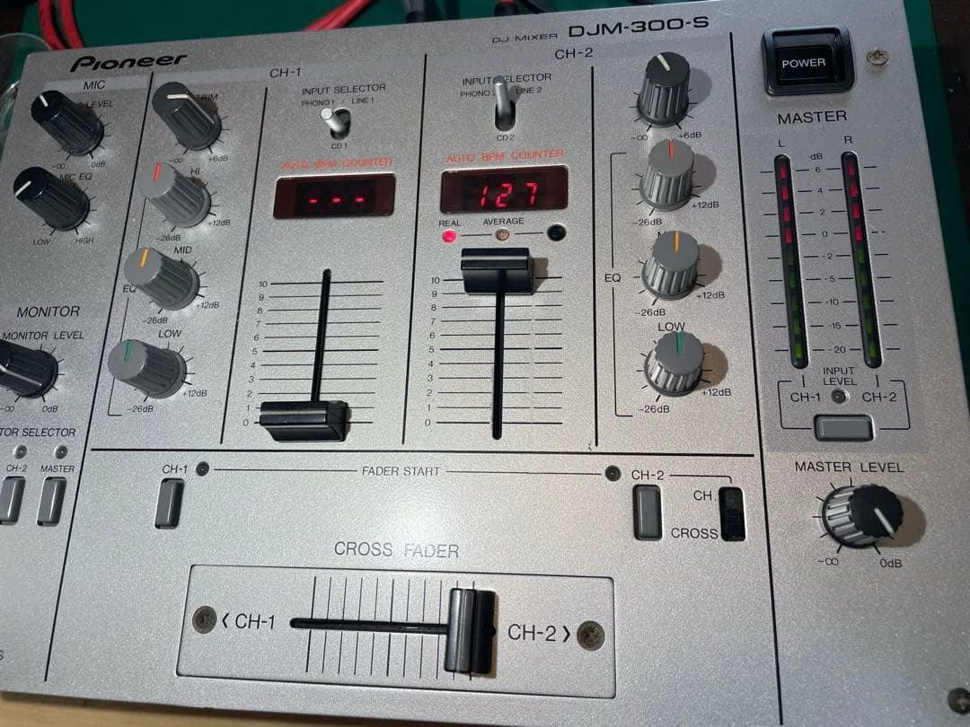 pioneer dj パイオニア　DJM-300 シルバー　フェーダーメンテ