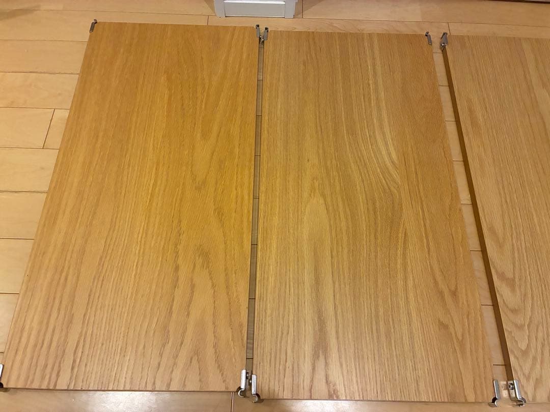 無印良品 ステンレスユニットシェルフ 追加棚 3枚セット オーク材 84cm C