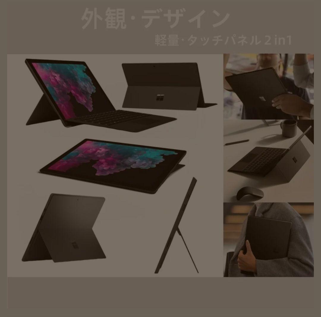 Microsoft Surface Pro 6 12.3インチパソコンタブレット