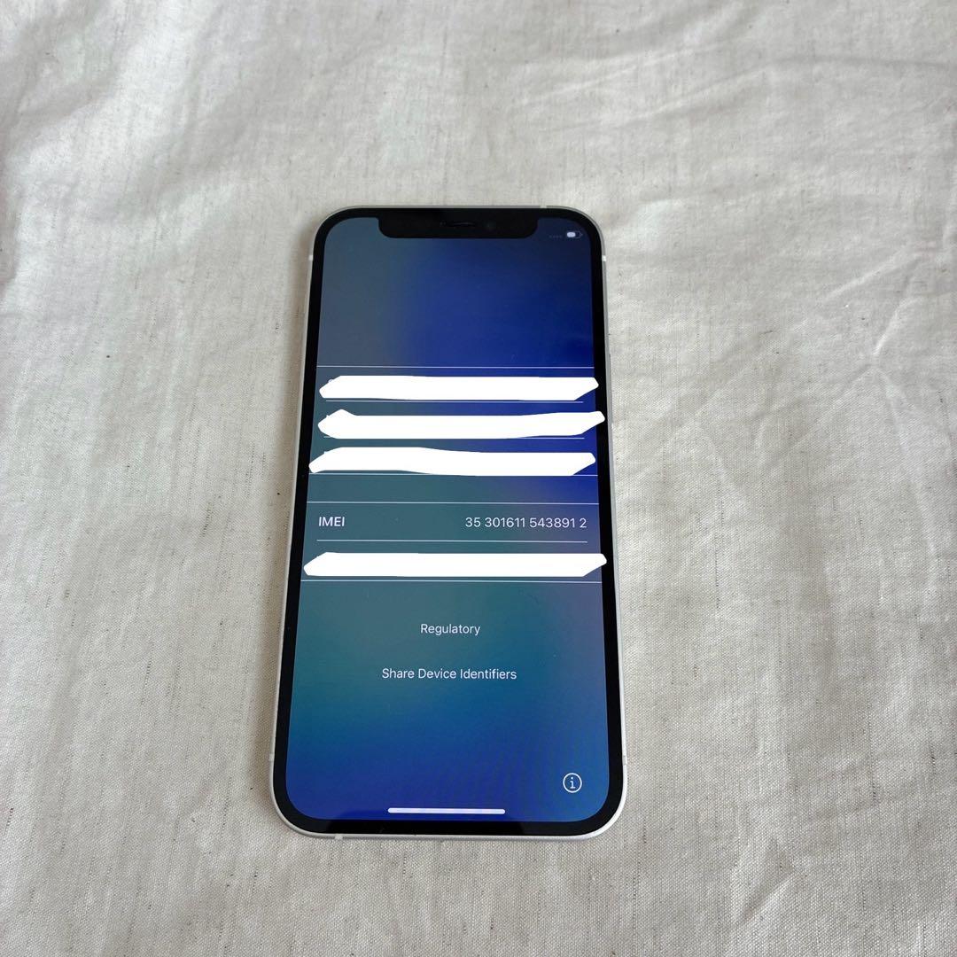 Apple iPhone 12 mini 128GB ホワイト 箱　iFace