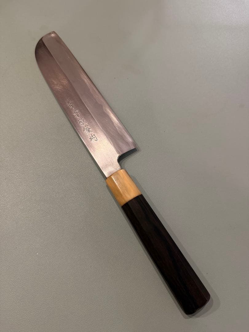 水野鍛錬所　源昭忠　青鋼DX　鎌薄刃 7寸