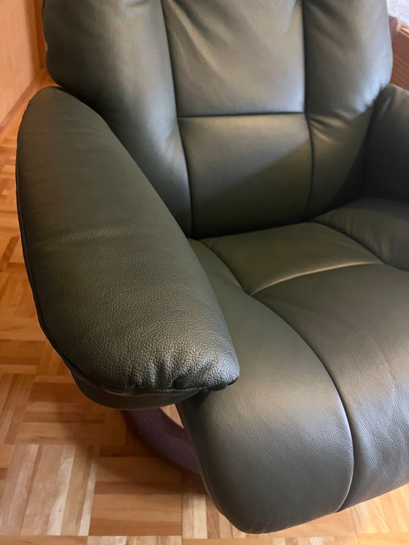 エコーネス　ストレスレスチェア＆オットマン・本革・EKORNES グリーン