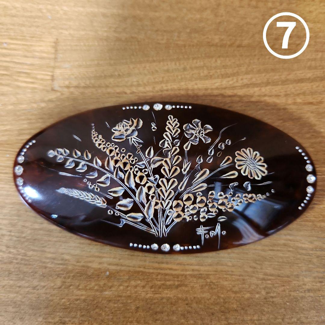 miiko ginta ④⑦ imac花フラワー花束 べっ甲っぽいバレッタ