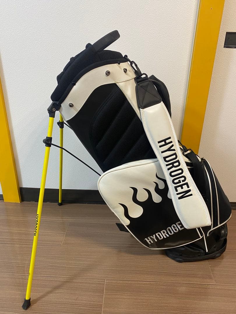 HYDROGEN キャディバッグ ホワイト/ブラック