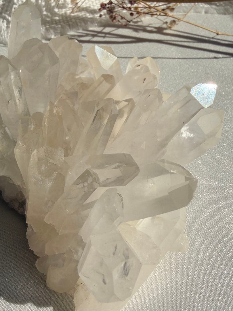 透明感◎ 聖美☆結晶♡ヒマラヤ山脈マニカラン水晶　クラスター