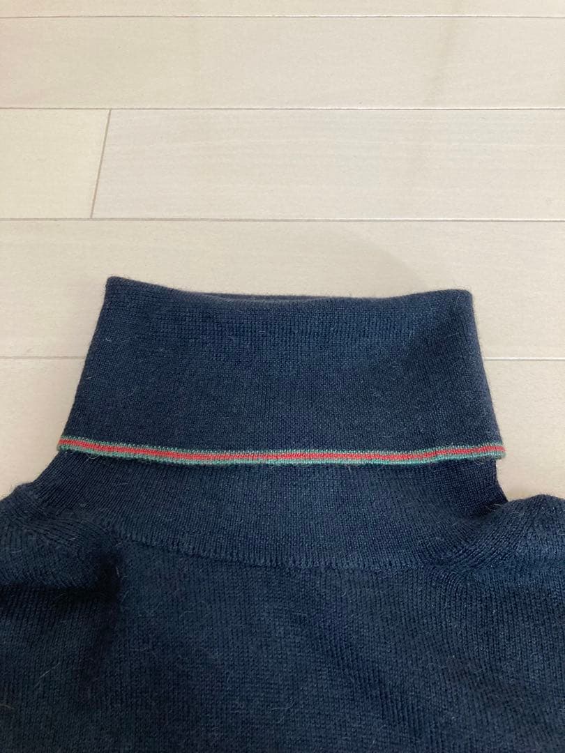 ☆美品☆ GUCCI シェリーライン　タートル　キャメル、カシミア混セーター