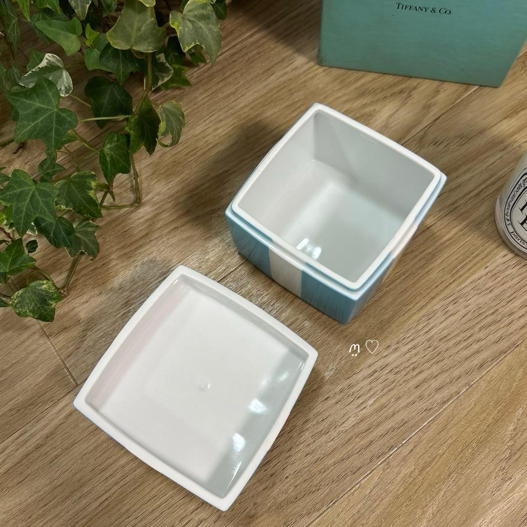 ティファニー　ブルーボウボックス　ラージ　プレゼントリボン　小物入れ　インテリア