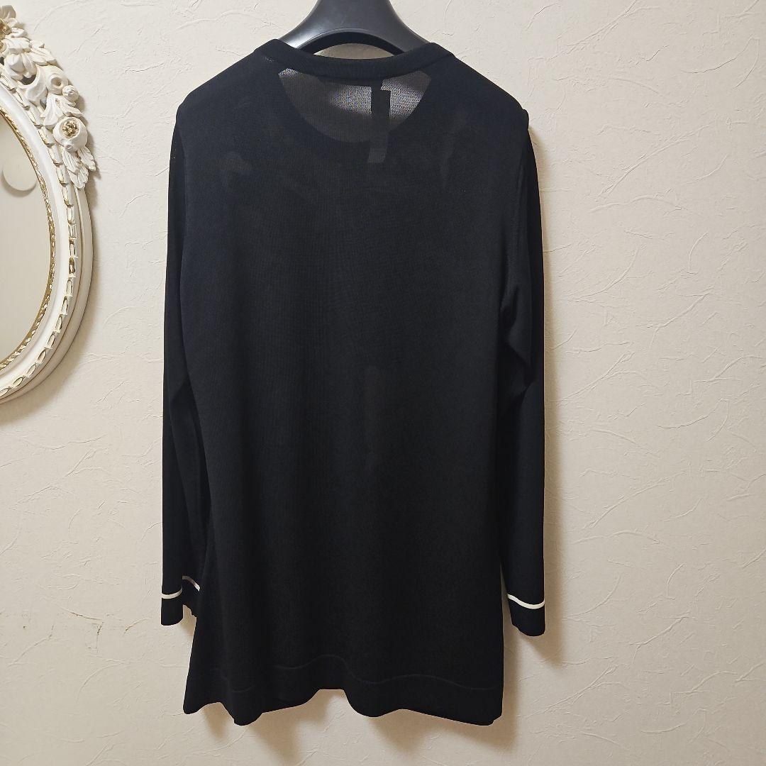 レオナール　花柄長袖カーディガン