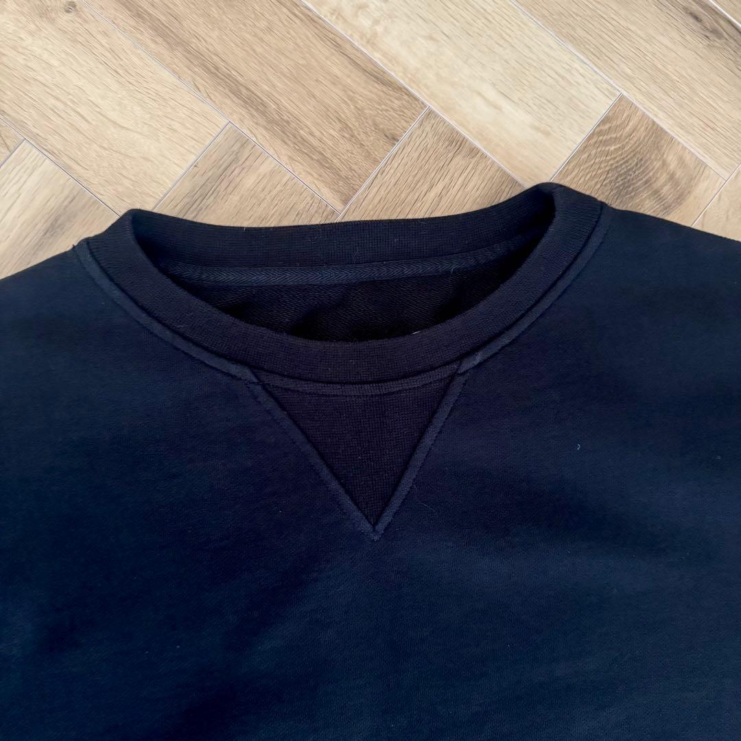 Maison Margielaマルジェラ 無地スウェット 黒 サイズ52