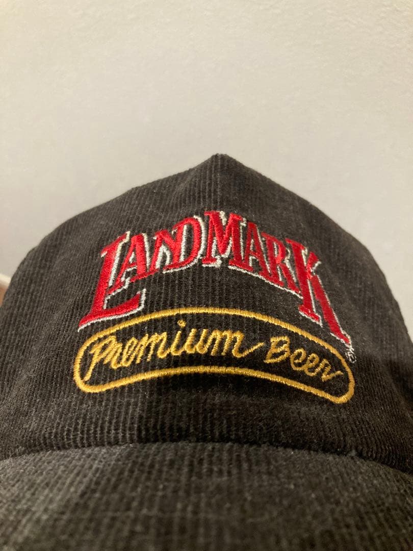 レア 90s コーデュロイ トラッカーキャップ USA製 企業 ブラック 黒