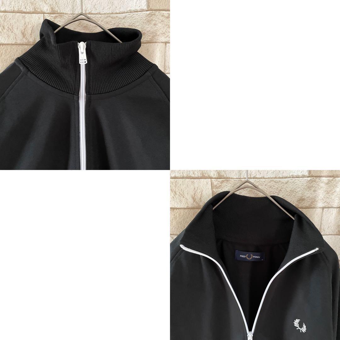 フレッドペリー トラックジャケット ジャージ ポルトガル製 刺繍 黒 M