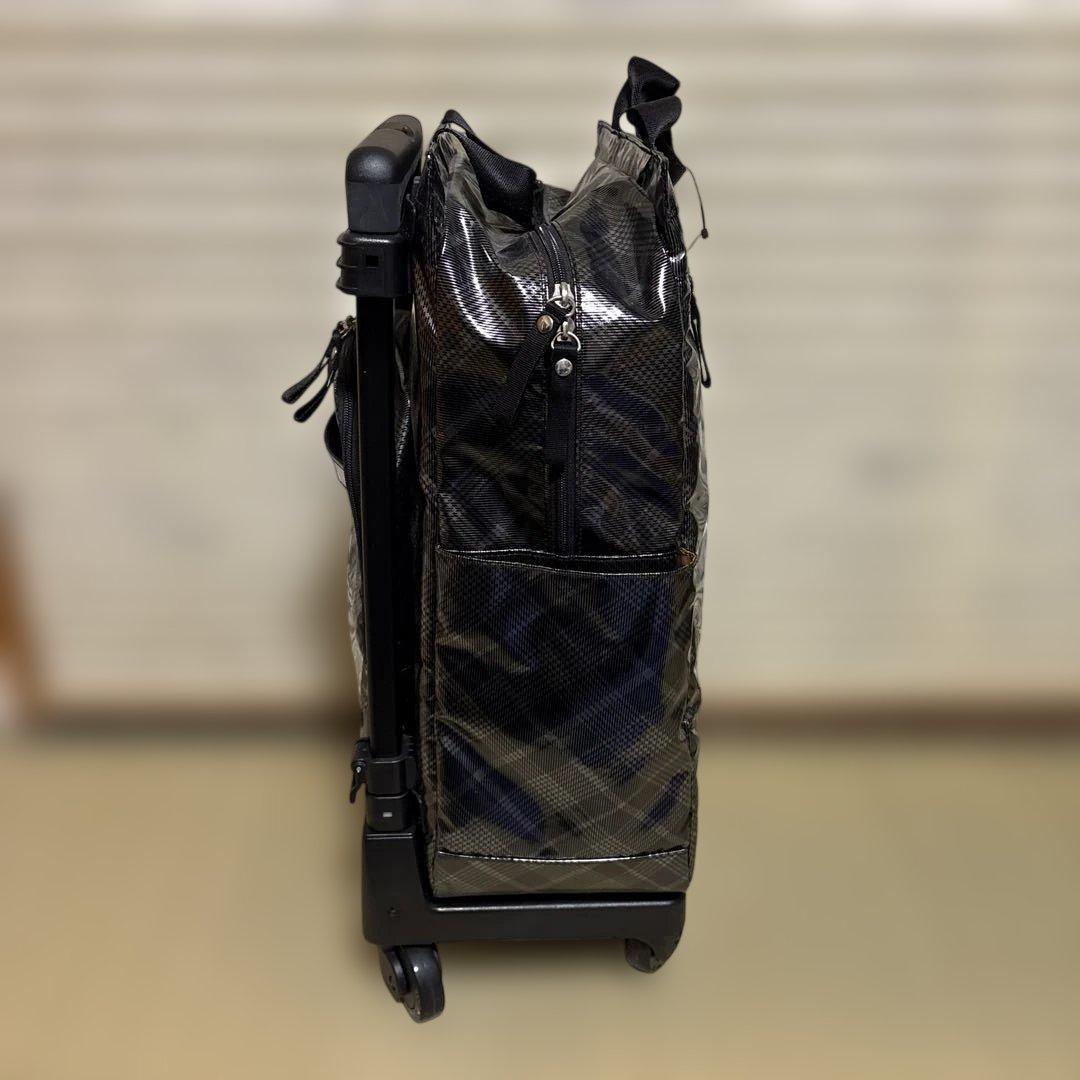 SWANY チェック柄キャリーカート シルバー✖️ブラック