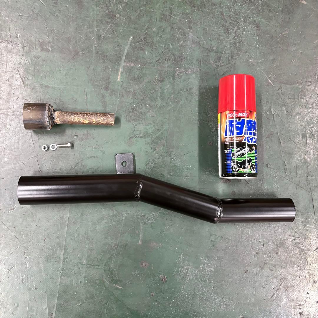 も*様 エストレア250 ワンオフヨシムラ風ショート菅スリップオン