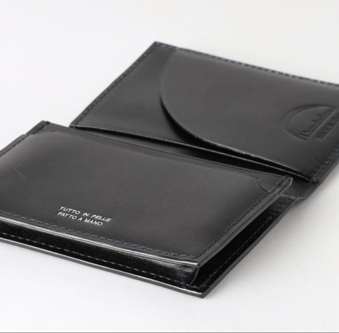 【完全新品未使用】ラルコバレーノ 名刺入れ 本革 高級レザー ブラック
