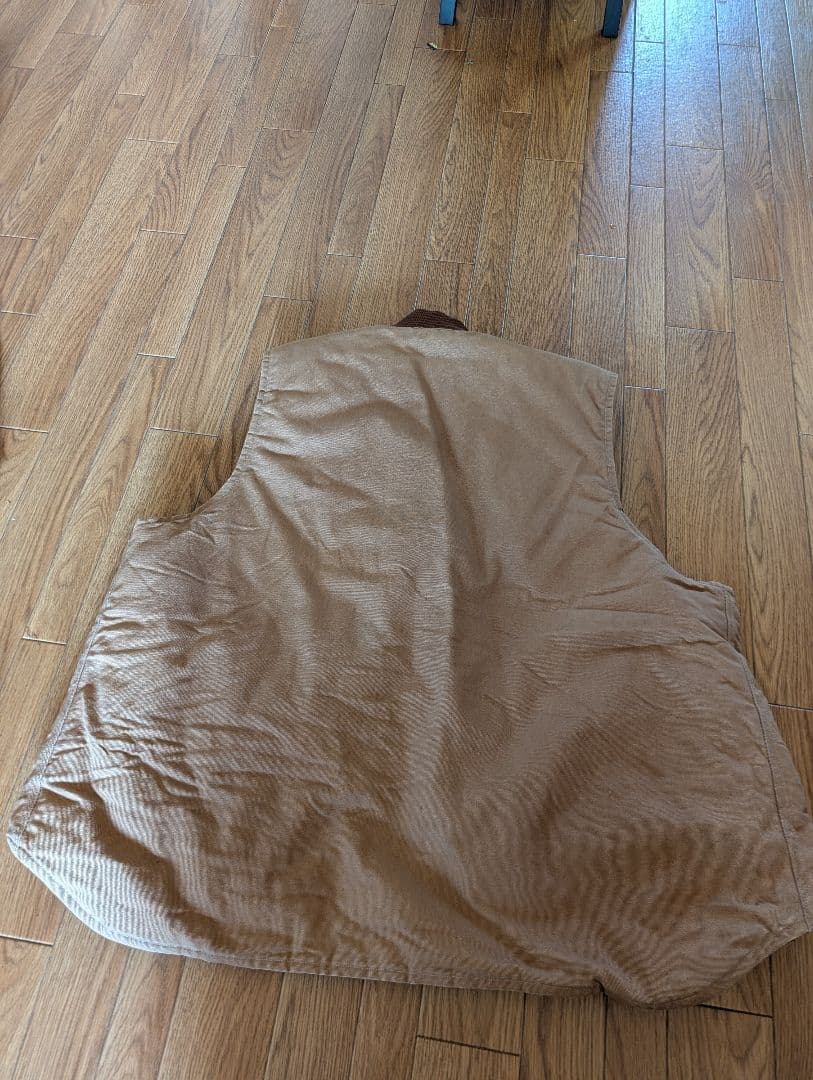 カーハート　ダック　ベスト　USA製　ビッグサイズ２XL　ビンテージ　古着