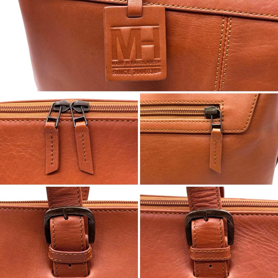 ✨美品✨マザーハウス　ビジネスバッグ　2way　レザー　A4可　バインダー付き