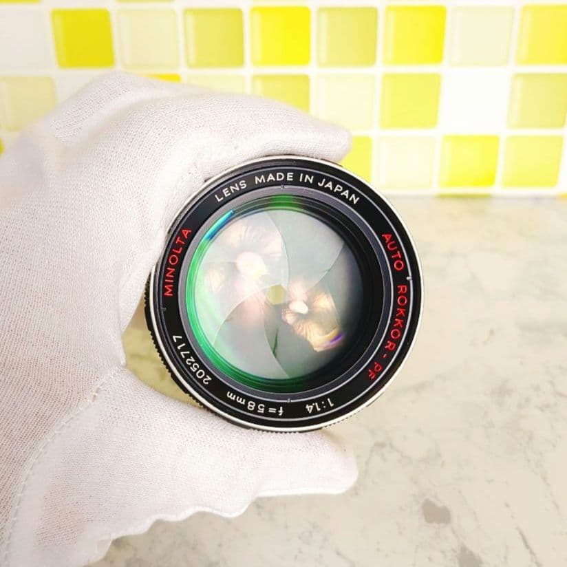 後期型 MINOLTA AUTO ROKKOR-PF 58mm f1.4 レンズ