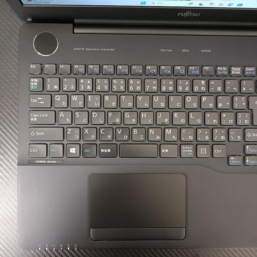 ノートPC Windows11 Core i7 SSD メモリ8GB 富士通 黒