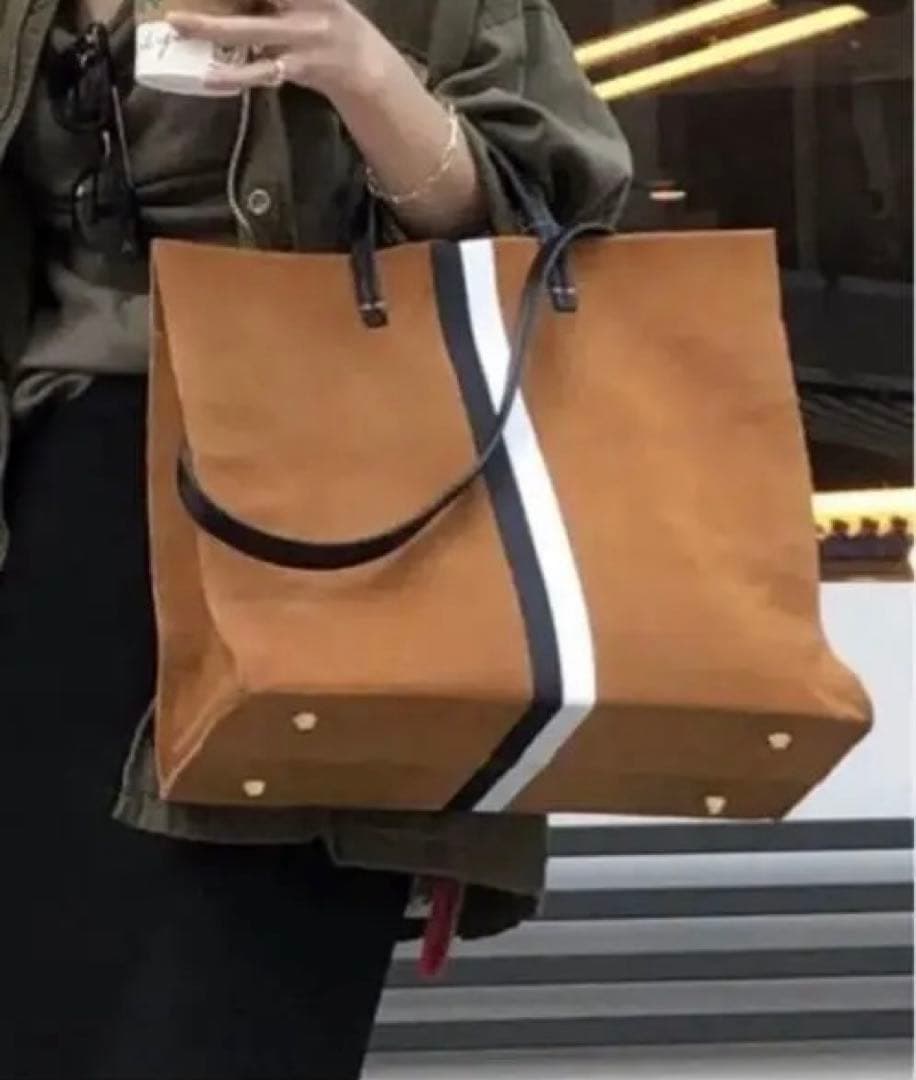 Clare V.アパルトモン購入キャメルスウェードトートCLARE VIVIER