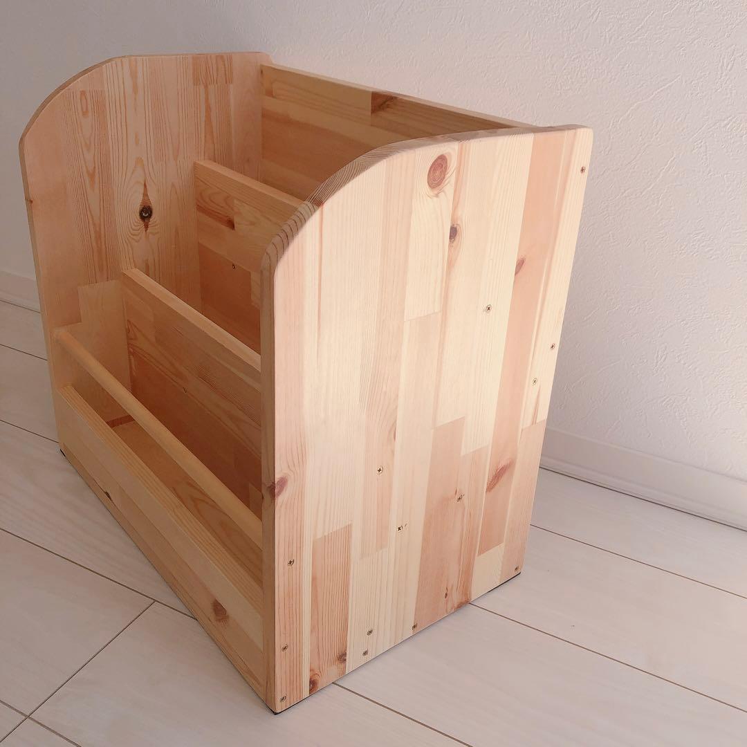 1点のみ▷▷30冊以上収納／絵本棚／ハンドメイド／本棚／