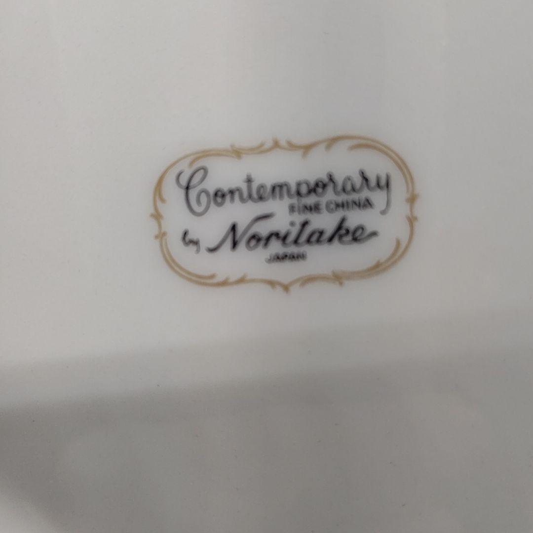 新品ノリタケコンテンポラリー花柄プレート5種　計25枚　金彩金縁