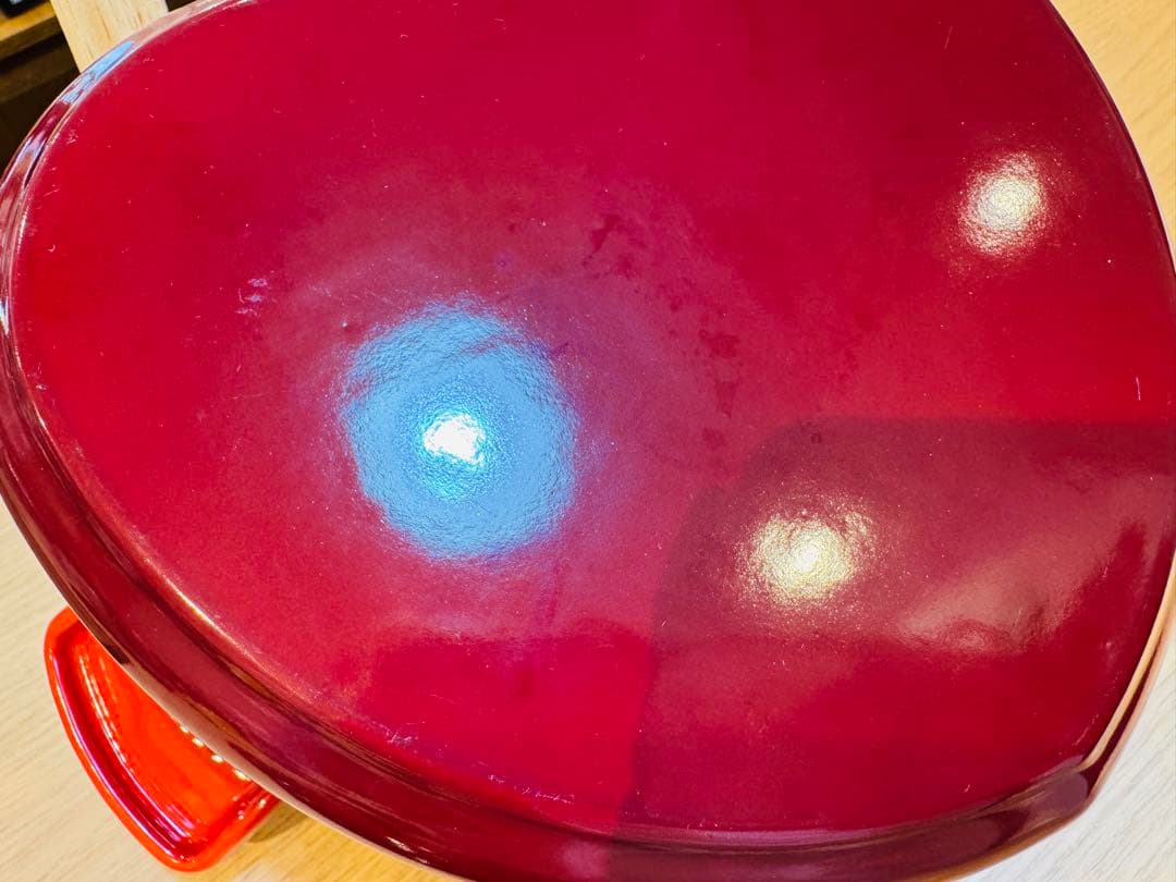 A8002【ルクルーゼ】ココット ダムール 両手鍋 20cm チェリーレッド