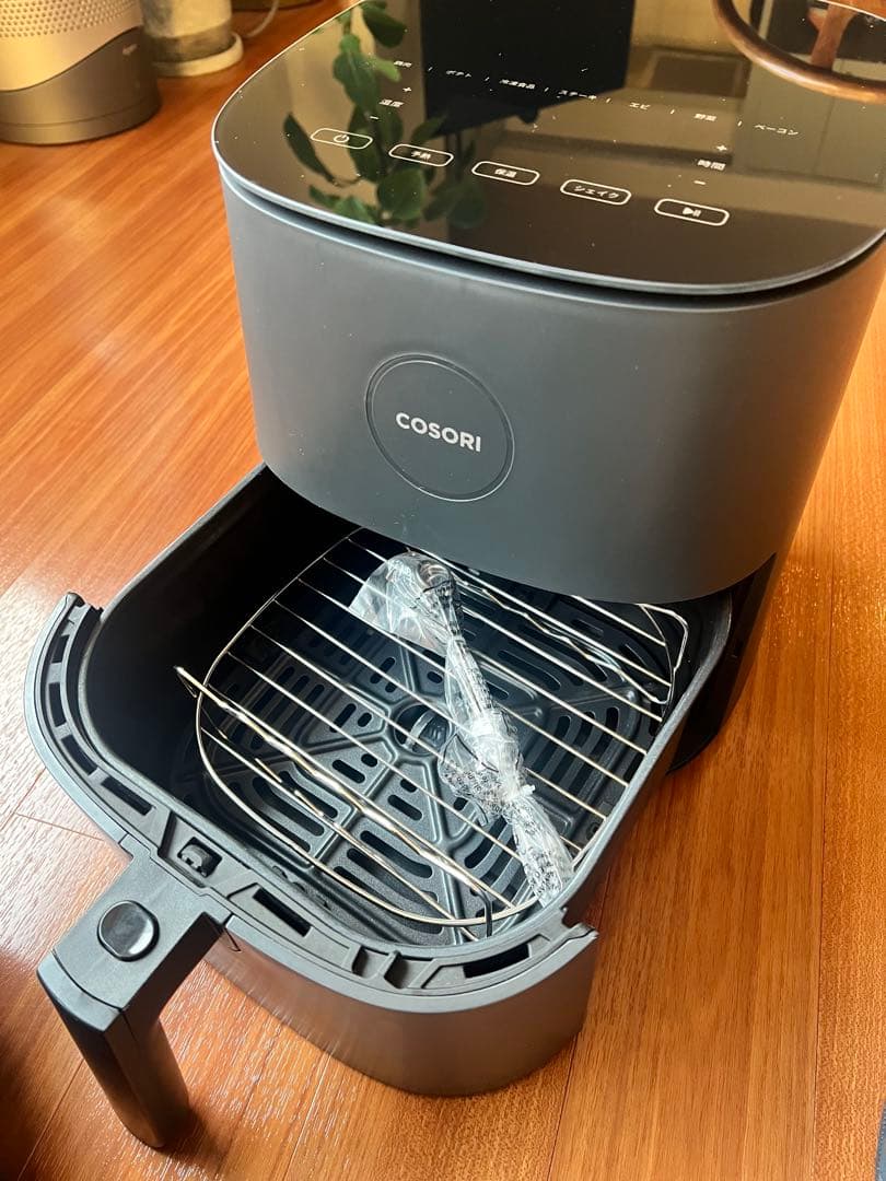 COSORI ノンフライヤー ブラック グリルラック付き