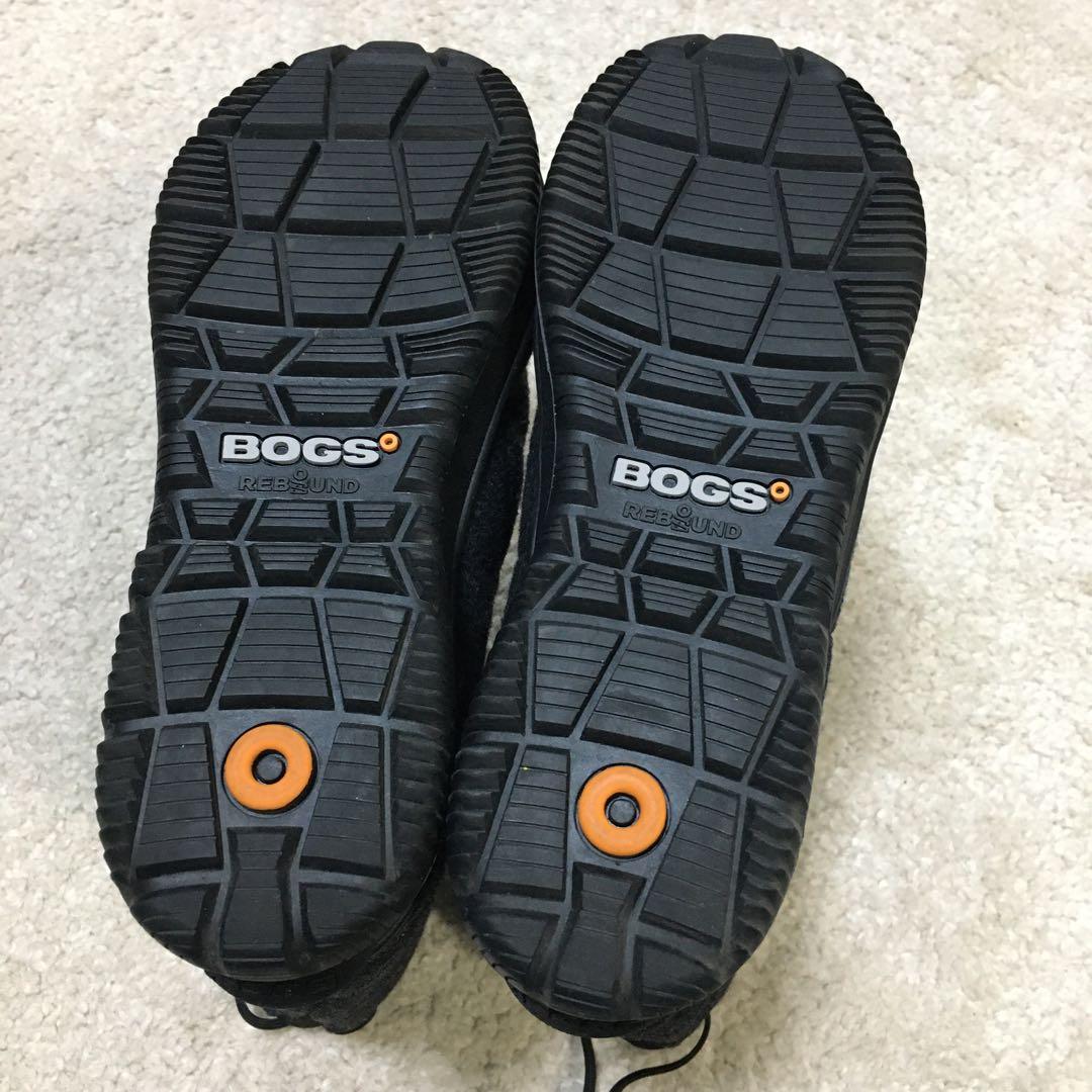 BOGS ♫ スノーブーツ ウールキルティング ブラック 黒 24cm -30°