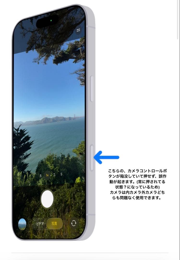 ジャンク品　iPhone16 128GB 使用歴1年未満　使用できます。