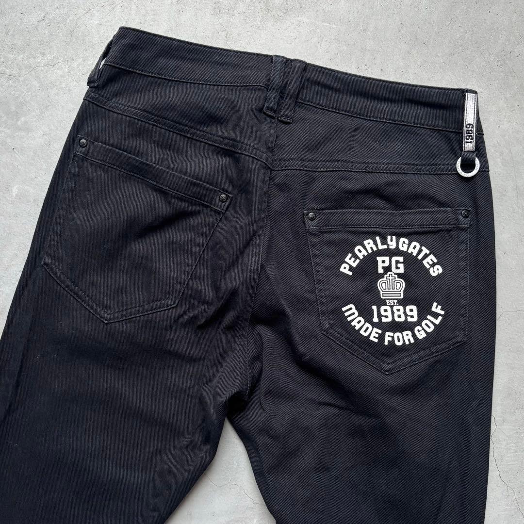 PEARLY GATES パーリーゲイツ ストレッチロングパンツ ブラック 1