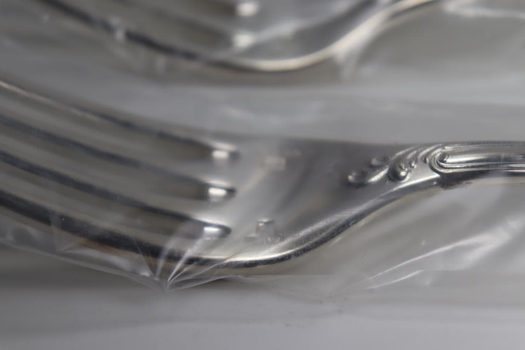 クリストフル■未使用テーブルフォーク２本組■とてもきれい¨¨■大人気のマルリー！