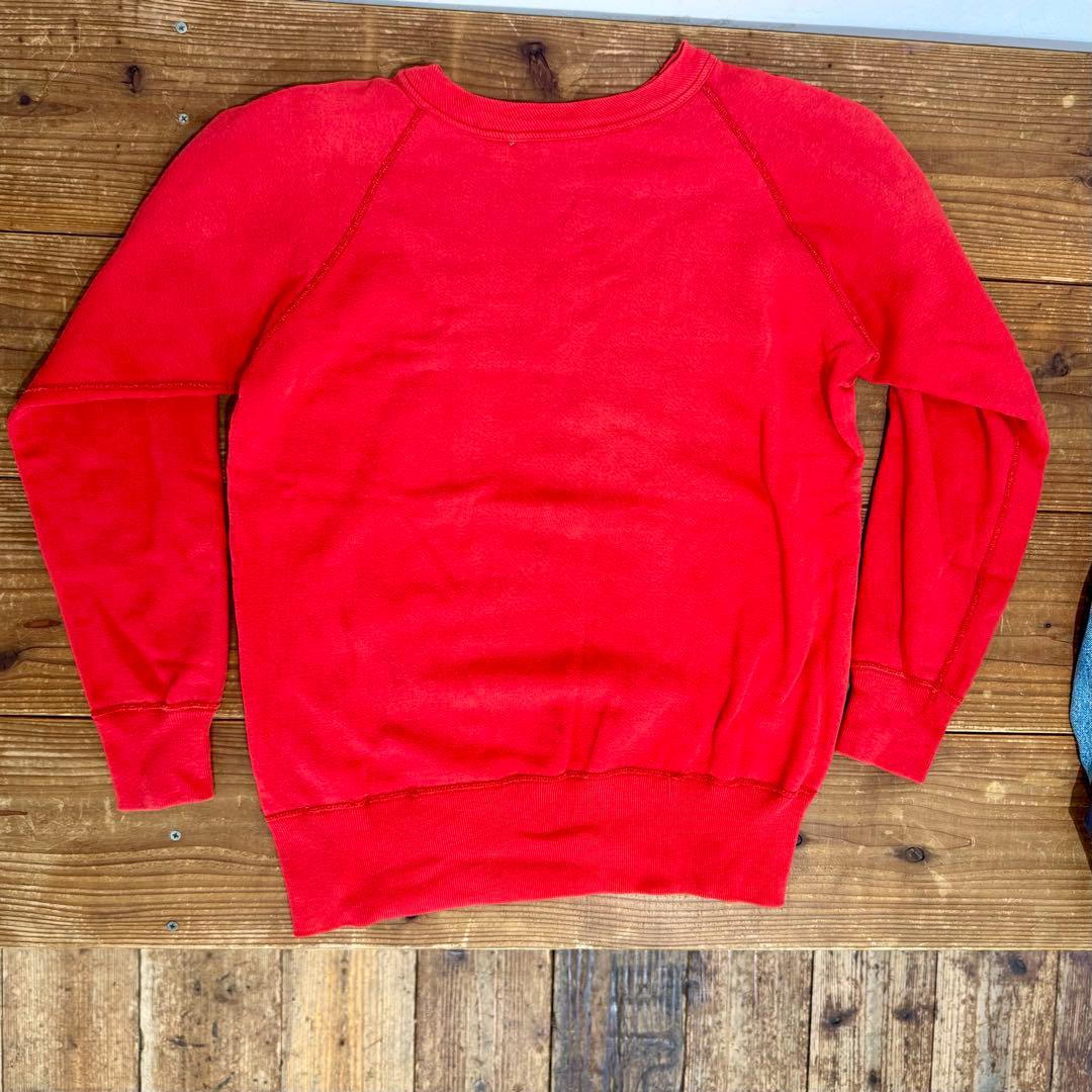 50s-60s VINTAGE ヴィンテージ スウェット トレーナー 赤