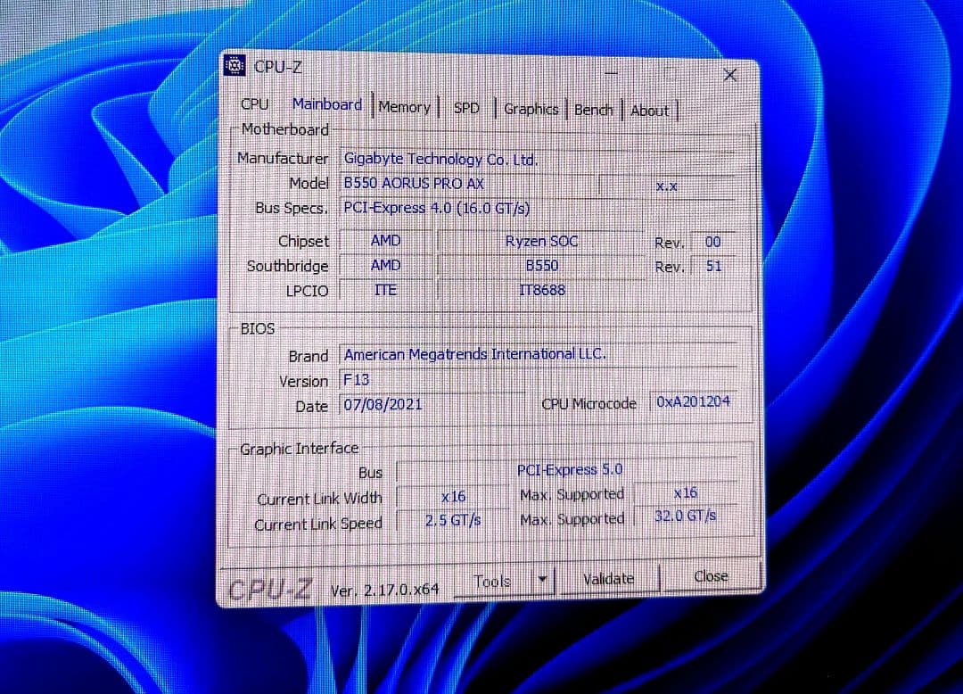 動作確認済み B550 AORUS PRO AX AM4 マザーボード