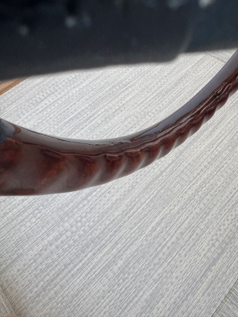 メルセデスベンツW107W126 ウォールナット&レザーコンビ ステアリング