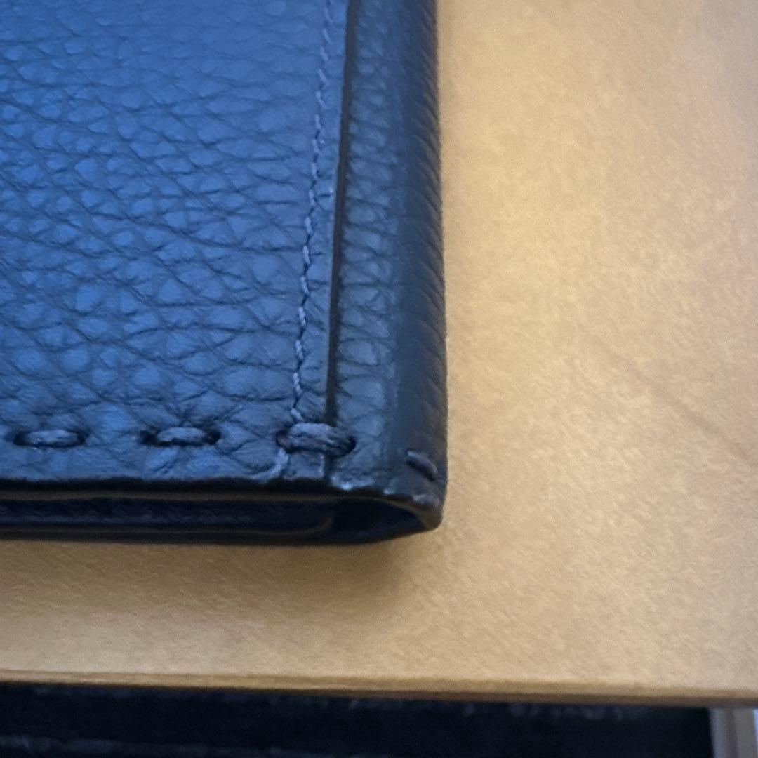 フェンディ FENDI セレリア ブラックレザー カードケース 名刺入れ