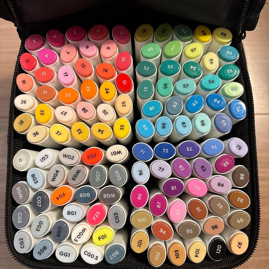 Ohuhu アートマーカー セット 収納ケース付き