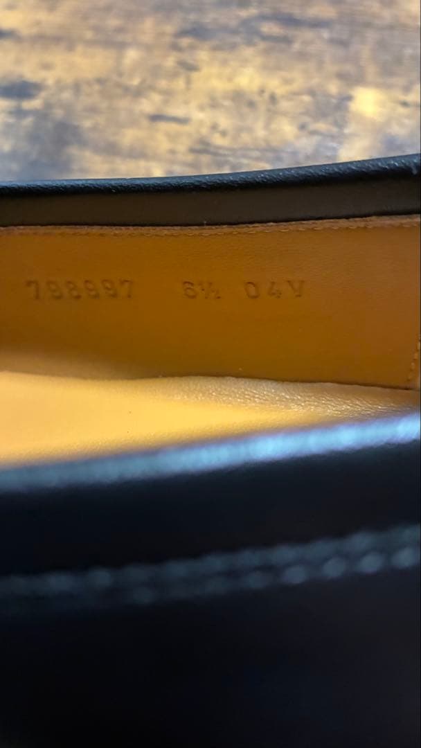 残り1日30%オフ 未使用　現行　Gucci ホースビットローファー　6.5