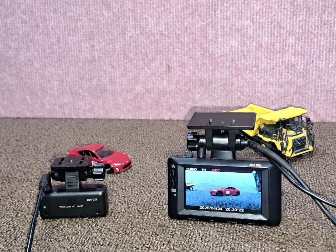 配線新品・駐車監視◆コムテック ドライブレコーダー ZDR 026 ◆動作良好