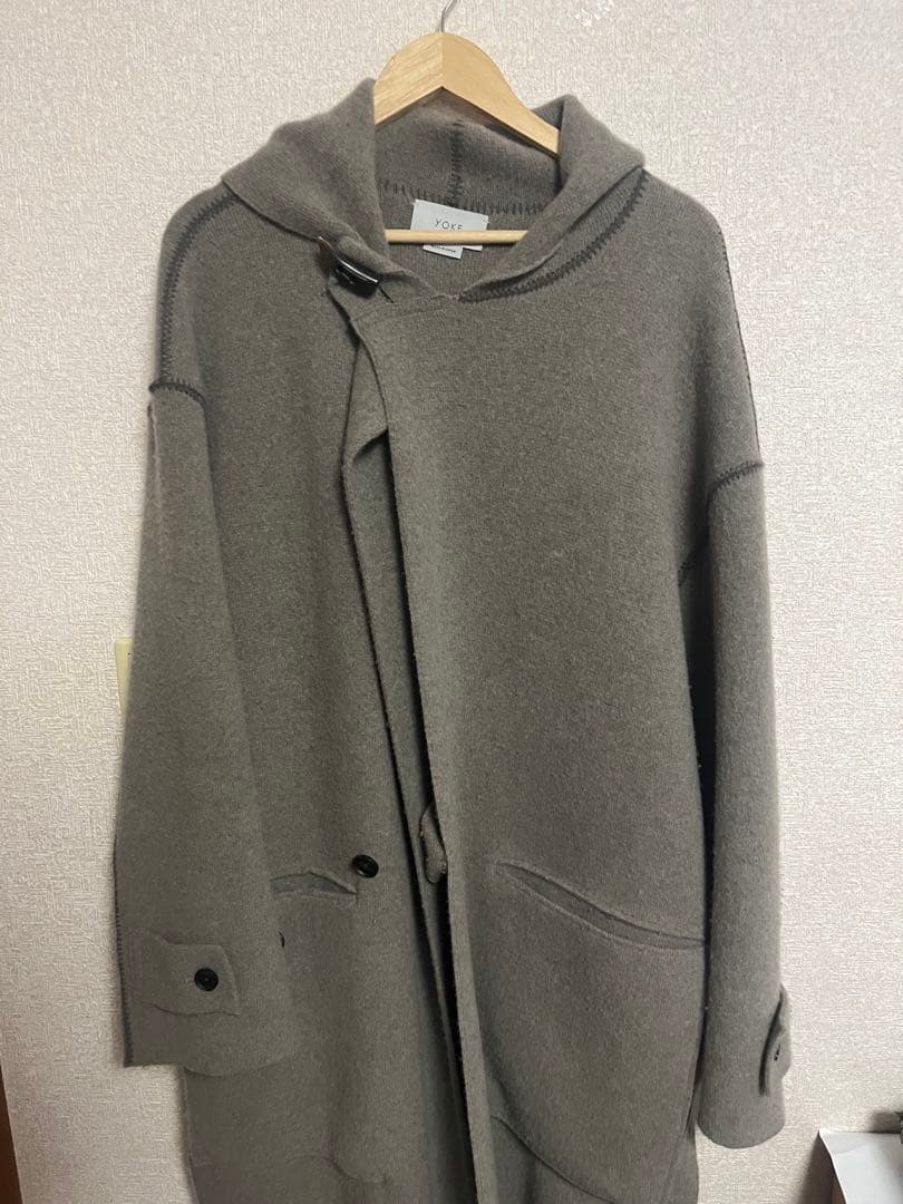 ジャケット・アウター YOKE 7G Milano Rib Hooded Coat