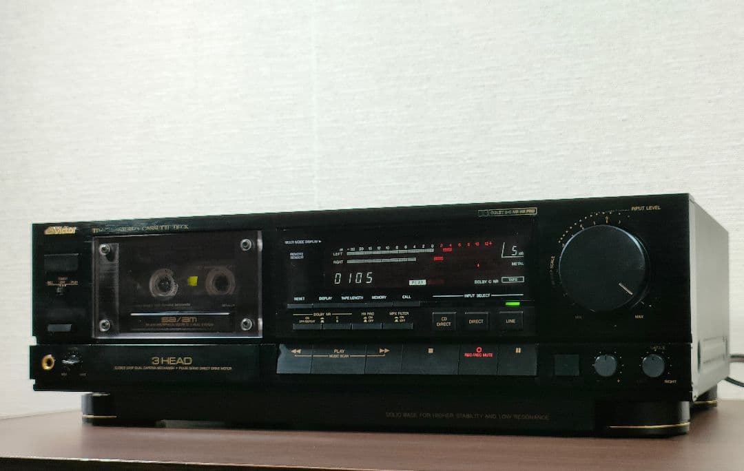 ビクター TD-V711 ３ヘッドカセットデッキ【録音再生良好】③