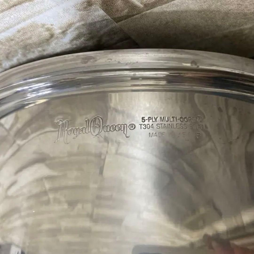ロイヤルクイーン　【IH対応品】　３コート蓋付き　中古品