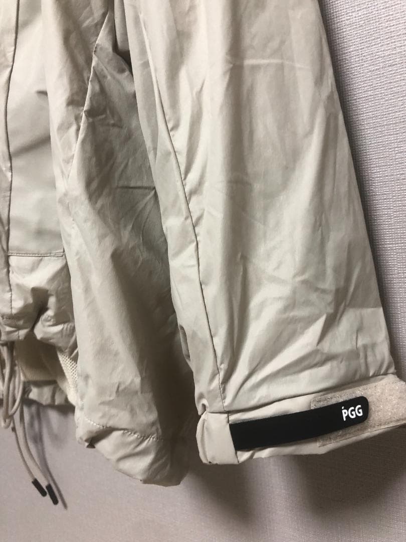 未使用 7.1万 PGG フード付きナイロンジャケット ベージュ 5 L XL